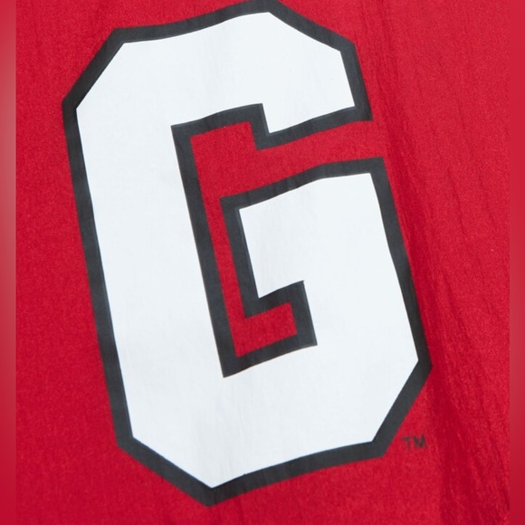 Mitchell & Ness Georgia Bulldogs Arched Retro Lined Windbreaker Jacket NWT - Picture 3 of 3